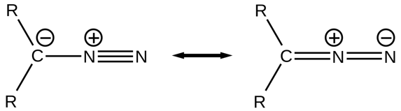structure of toxic diazomethane